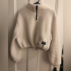 H&M Sherpa jacket white/cream size S